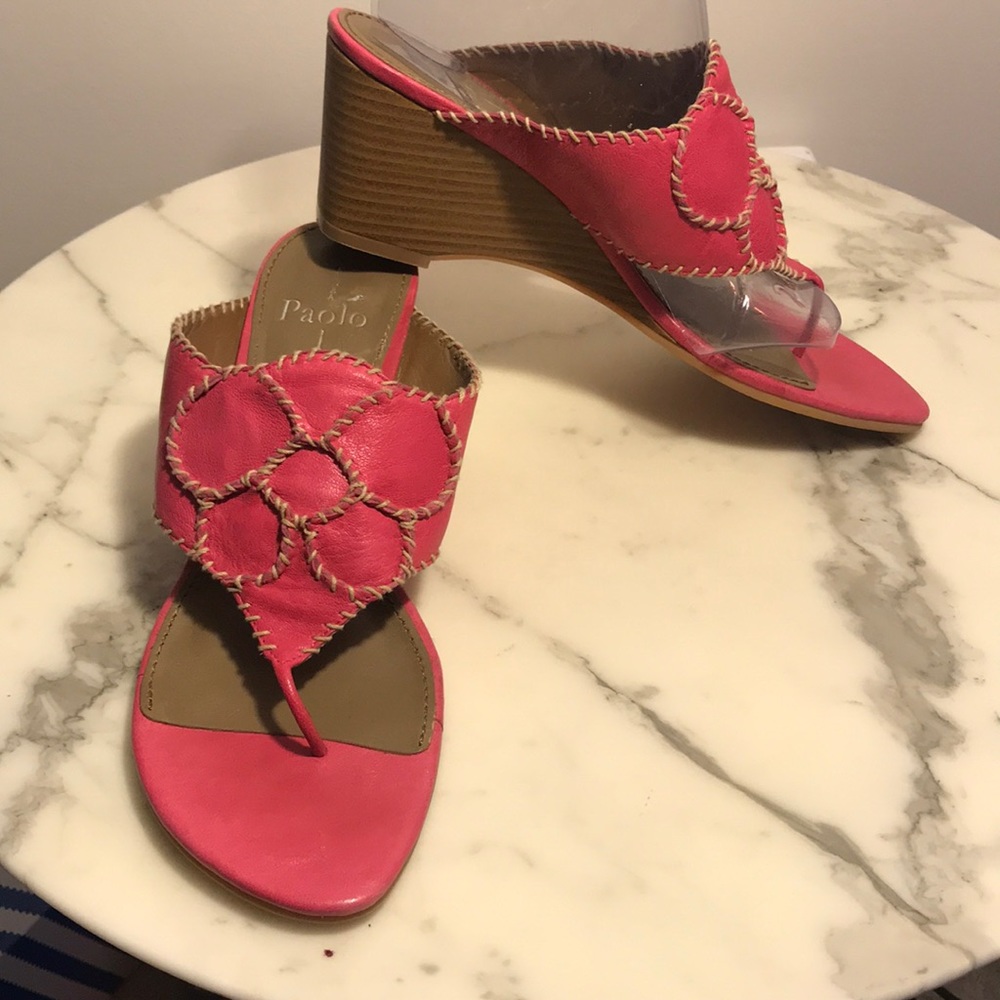Paolo Linea Wedge Heel Sandals